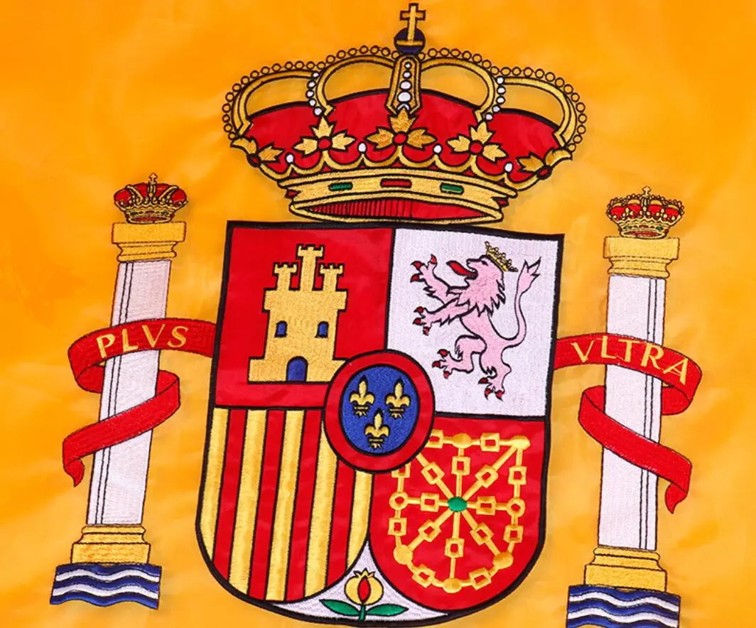 Embroidery Spain flag 90*150cm