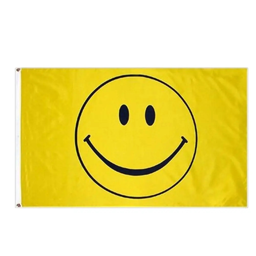Sunny Yellow Smiley Flags