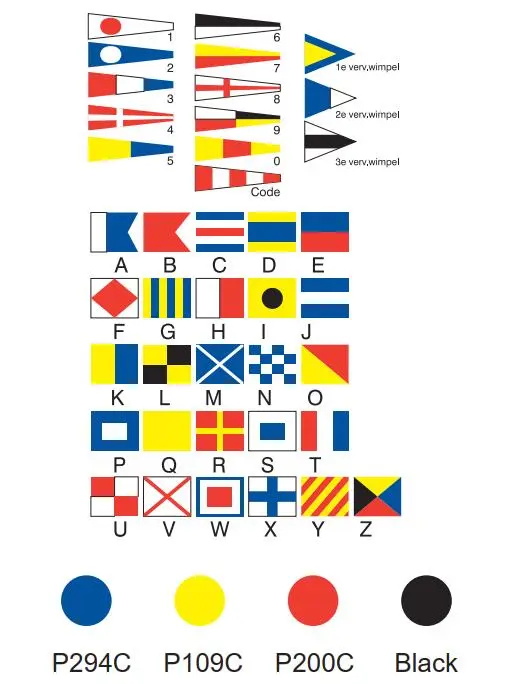Signal Code Polyester flag