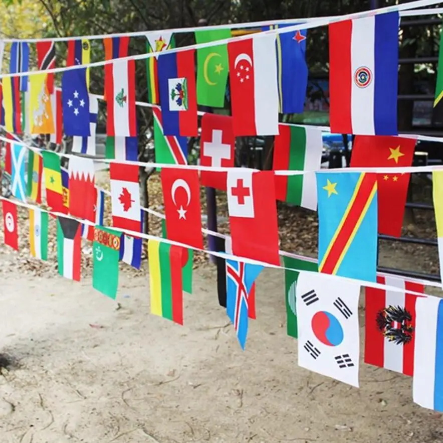 100 Countries Bunting flags